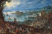 An Brueghel the Elder Great Fish market Jan Brueghel The Elder